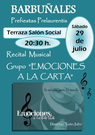 Recital Musical Grupo "Emociones a la Carta"